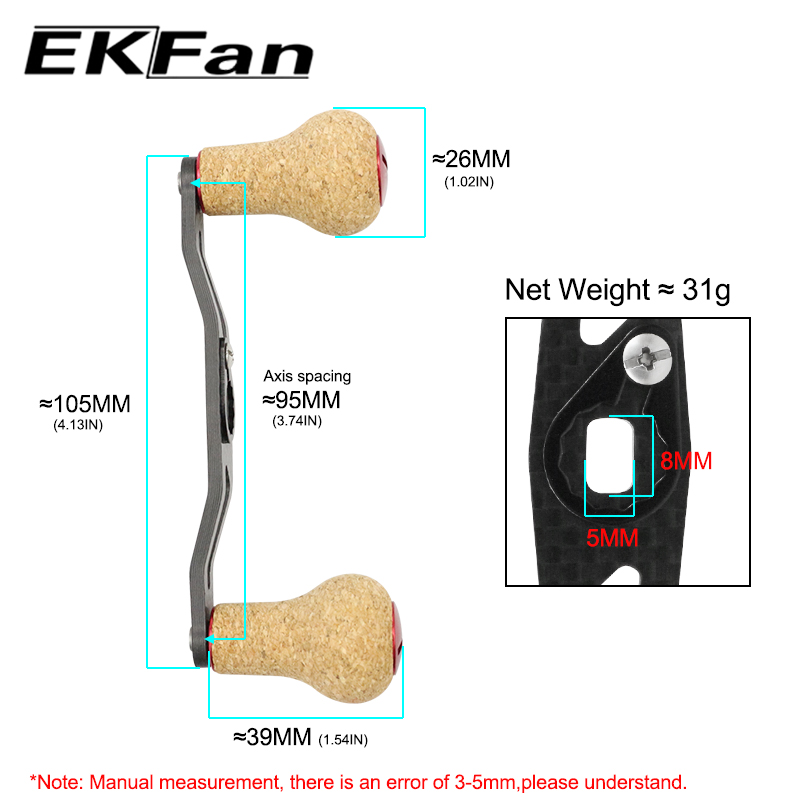EKfan, mango de carrete de pes - Spincast Reel reseña y precio
