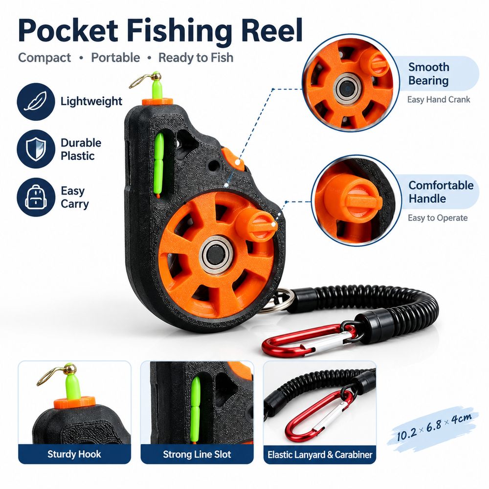 Nuevo carrete de pesca de mano - Fly Reel reseña y precio